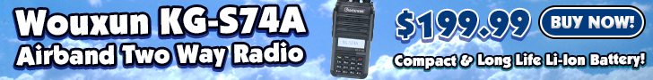 Wouxun KG-S74A Compact Waterproof VHF Aviation Radio with USB-C Charging!