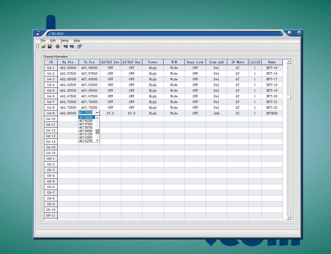 How to Program a Repeater Channel into your KG905G