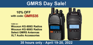 GMRS Radio Day Sale - 35 Hours Only!