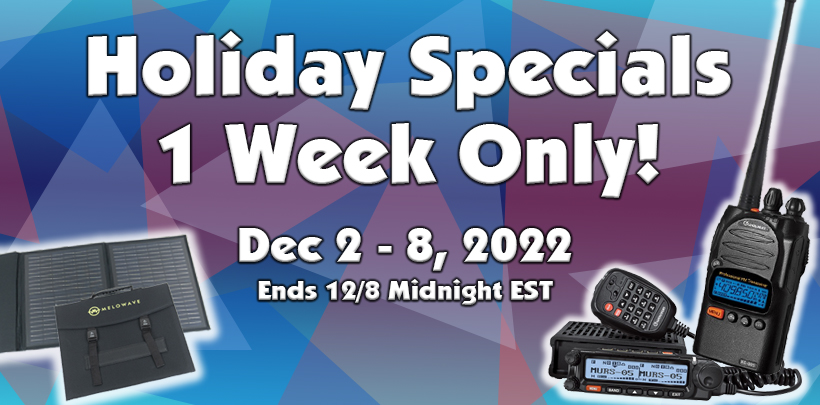 2022 Holiday Specials - 1 Week Only!