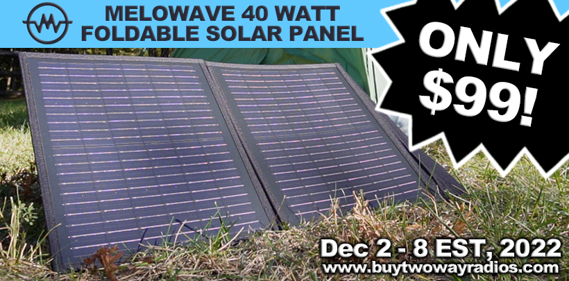 Melowave SPP-F40 40 Watt Portable/Foldable Solar Panel For Only $99!