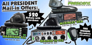President Radio Rebate and Free Offers for June 2023