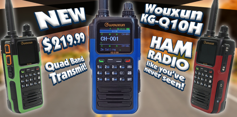 Wouxun KG--Q10H Quad Band Portable Handheld Amateur Two Way Radio