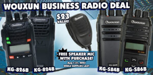 Buy a Wouxun business radio, get a FREE speaker mic!