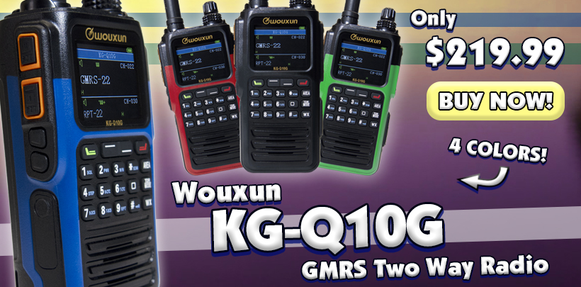Wouxun KG--Q10G Portable Handheld GMRS Two Way Radio