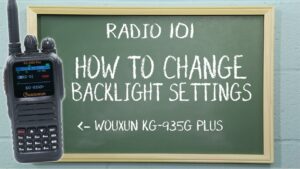 Radio 101 - How to Control the Display Brightness of the KG-935G