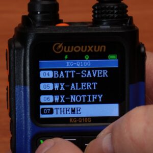 Wouxun KG-Q10G Programming and Menu Options