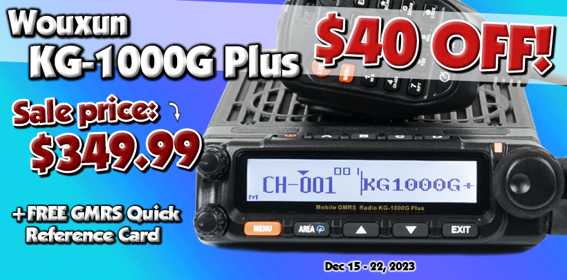 KG-1000G Plus with Free Quick Reference Card for only $349.99!