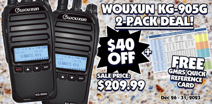KG-905G Value Pack with Free Quick Reference Card for only $209.99!