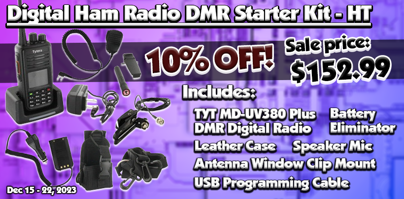 10% OFF the Digital Ham Radio DMR Starter Kit - HT