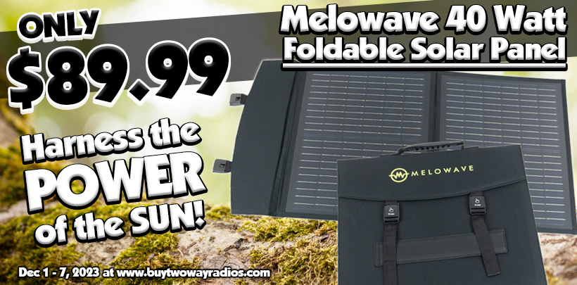 Melowave SPP-F40 40 Watt Portable/Foldable Solar Panel For Only $89.99!
