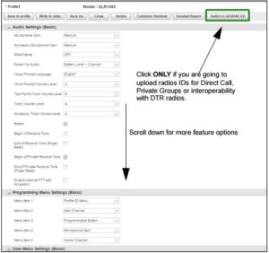 Motorola DLR Series Programming Basic Settings